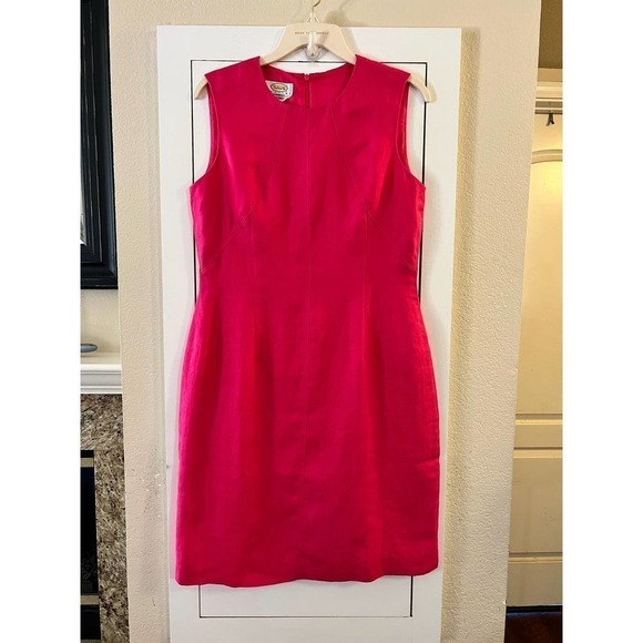 Talbots 100 % Linen Pencil Dress Size 10P - Picture 1 of 5